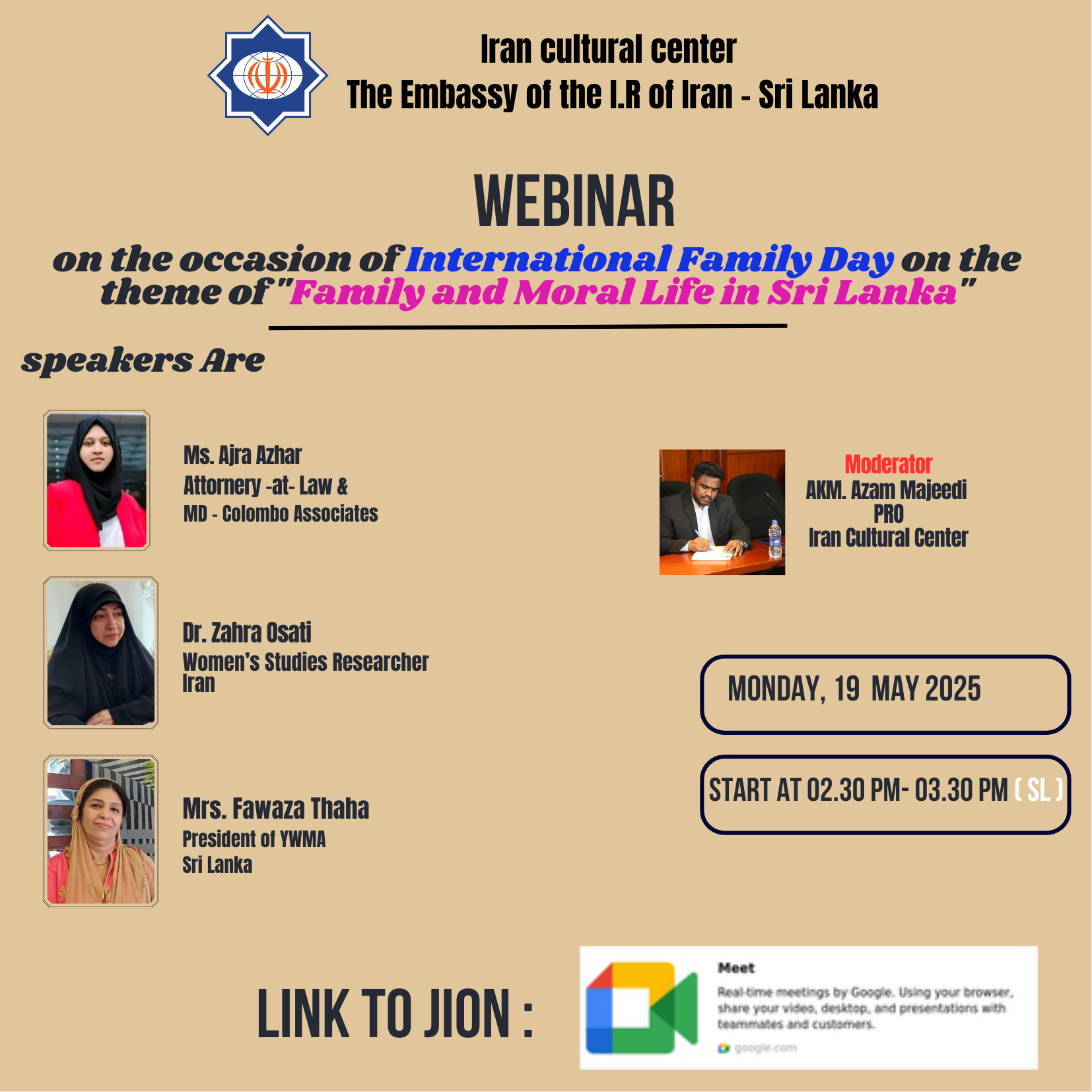 webinar on the occasion of International Family Day